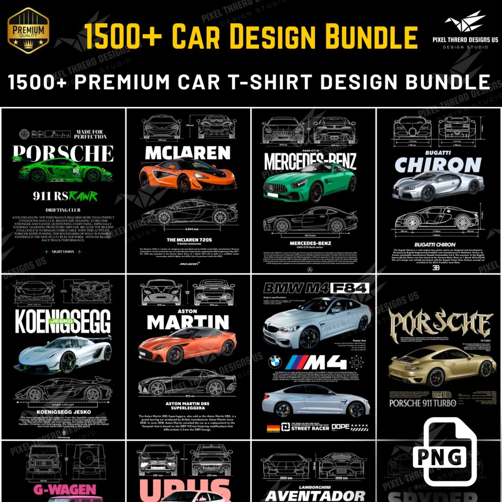 1500+ Car Design Bundle wih c