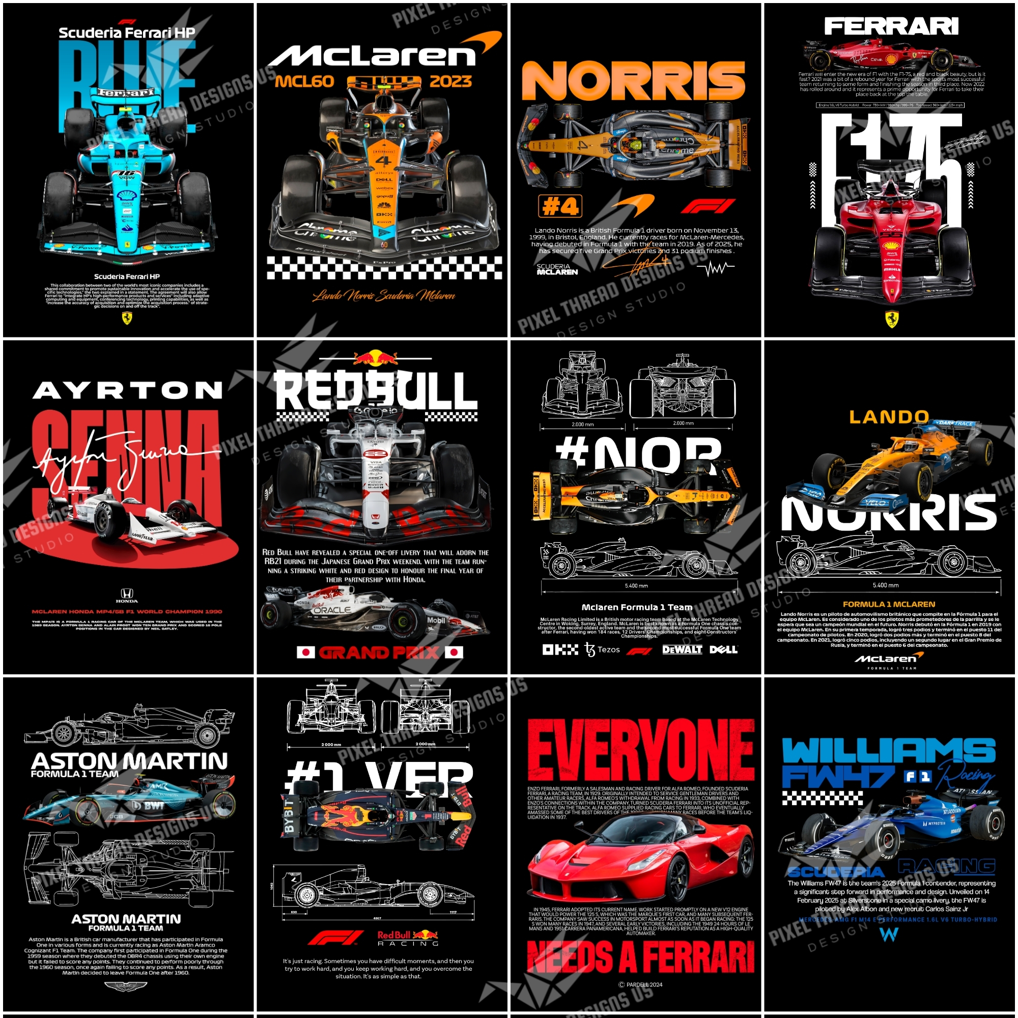 1500+ Premium Car T‑Shirt Design Bundle | Supercar & F1 PNG Graphics, High‑Res PNG, Sublimation & DTF Design Pack - Image 5