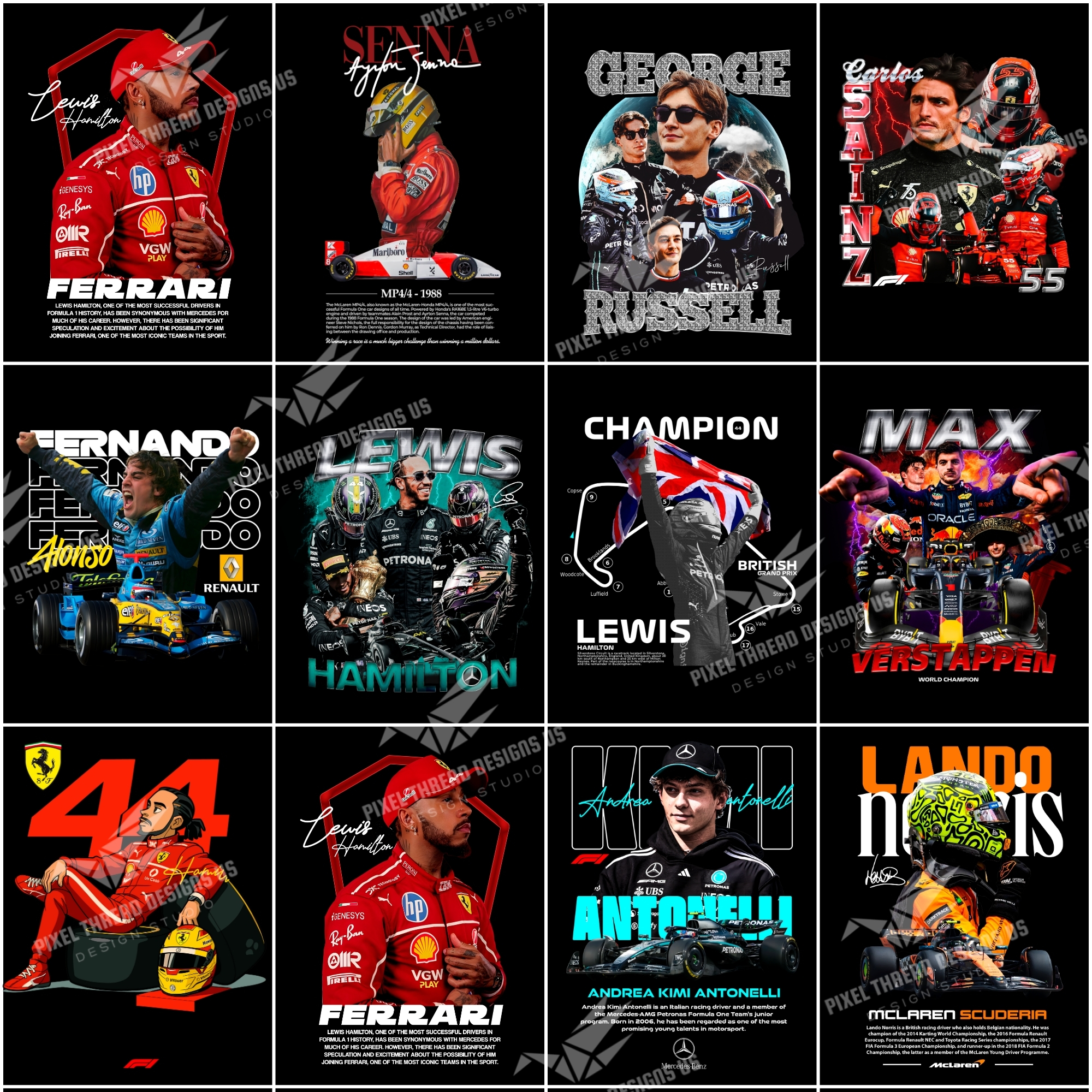 1500+ Premium Car T‑Shirt Design Bundle | Supercar & F1 PNG Graphics, High‑Res PNG, Sublimation & DTF Design Pack - Image 8